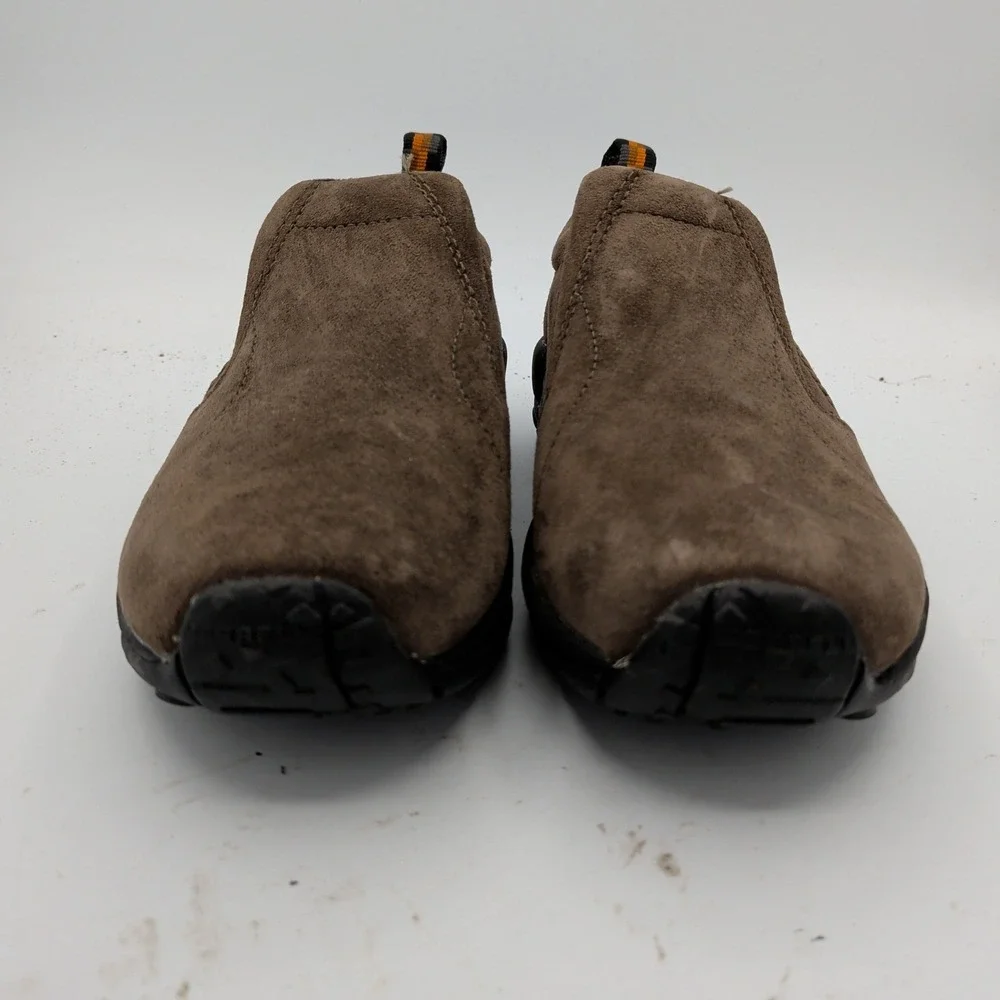 Merrell Jungle Moc Gunsmoke Brown Suede Slip On Loafers Womens 6.5 J60788